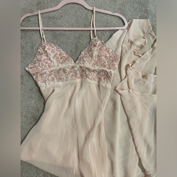 NWOT Free People Midnight Magic Maxi Slip Dress Size XS Pink Beaded - Picture 14 of 14